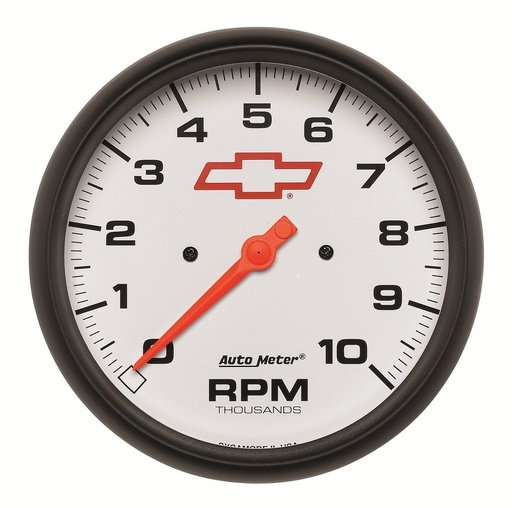 [ATM-5898-00406] AutoMeter 5" IN-DASH tachometer, 0-10,000 RPM, CHEVY RED BOWTIE