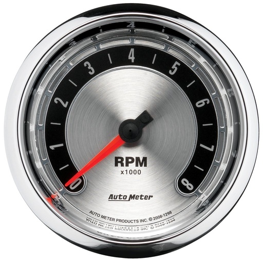[ATM-1298] AutoMeter 3-3/8" IN-DASH tachometer, 0-8,000 RPM, AMERICAN MUSCLE