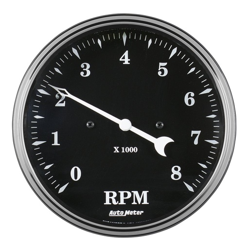 [ATM-1799] AutoMeter 5" tachometer, 8K RPM, IN-DASH, OLD TYME BLACK