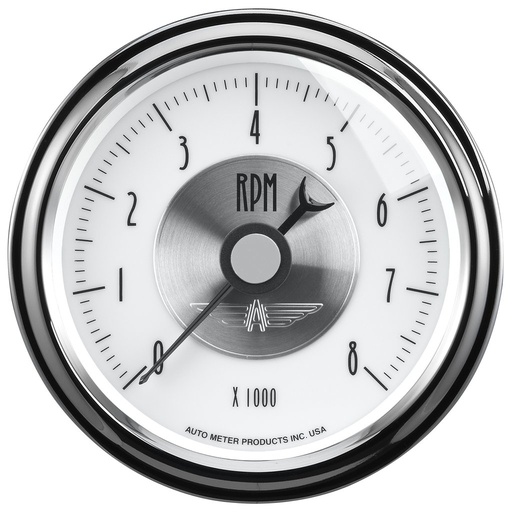 [ATM-2098] AutoMeter 3-3/8" IN-DASH tachometer, 0-8,000 RPM, PRESTIGE PEARL