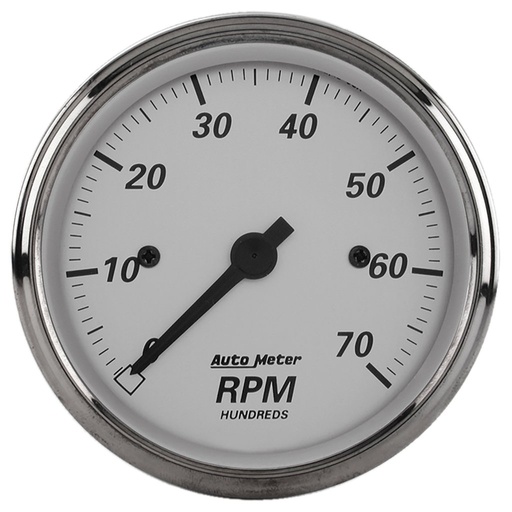 [ATM-1995] AutoMeter 3-1/8" IN-DASH tachometer, 0-7,000 RPM, AMERICAN PLATINUM