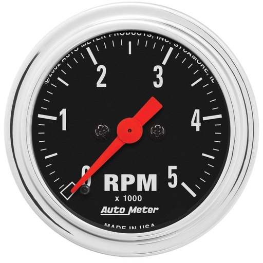 [ATM-2497] AutoMeter 2-1/16" IN-DASH tachometer, 0-5,000 RPM, TRADITIONAL CHROME