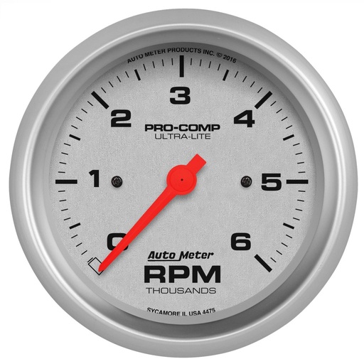 [ATM-4475] AutoMeter 3-3/8" IN-DASH tachometer, 0-6,000 RPM, ULTRA-LITE