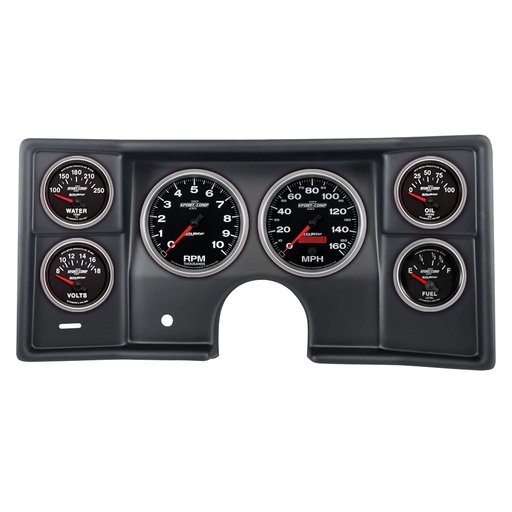 [ATM-2935-12] AutoMeter 6 GAUGE DIRECT-FIT DASH KIT, MALIBU/EL CAMINO/MONTECARLO 78-81, SPORT-COMP II