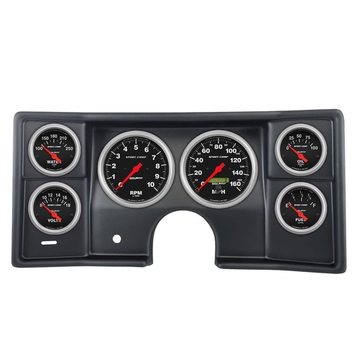[ATM-2935-11] AutoMeter 6 GAUGE DIRECT-FIT DASH KIT, MALIBU/EL CAMINO/MONTECARLO 78-81, SPORT-COMP
