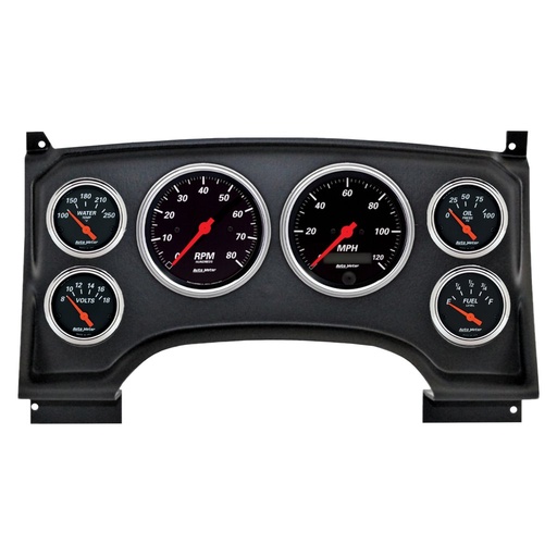 [ATM-2933-06] AutoMeter 6 GAUGE DIRECT-FIT DASH KIT, CHEVY S10 TRUCK 94-97, DESIGNER BLACK