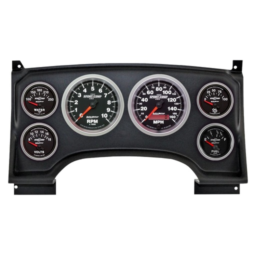 [ATM-2933-12] AutoMeter 6 GAUGE DIRECT-FIT DASH KIT, CHEVY S10 TRUCK 94-97, SPORT-COMP II