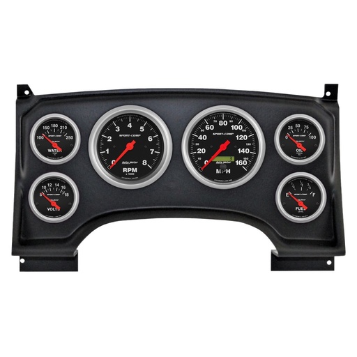 [ATM-2933-11] AutoMeter 6 GAUGE DIRECT-FIT DASH KIT, CHEVY S10 TRUCK 94-97, SPORT-COMP