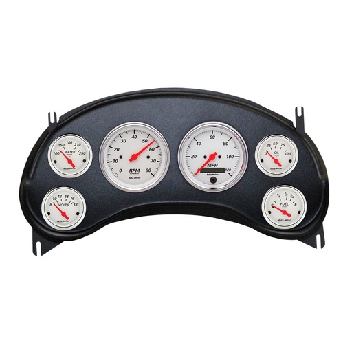 [ATM-2934-03] AutoMeter 6 GAUGE DIRECT-FIT DASH KIT, CHEVY S10 TRUCK 98-04, ARCTIC WHITE