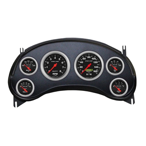 [ATM-2934-11] AutoMeter 6 GAUGE DIRECT-FIT DASH KIT, CHEVY S10 TRUCK 98-04, SPORT-COMP