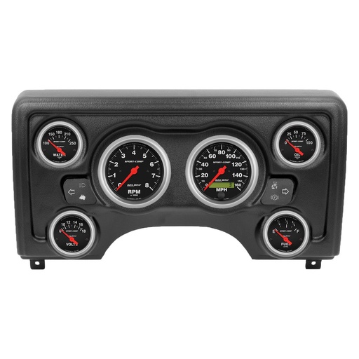 [ATM-90011-11] AutoMeter 6 GAUGE DIRECT-FIT DASH KIT, JEEP TJ 97-06, SPORT-COMP