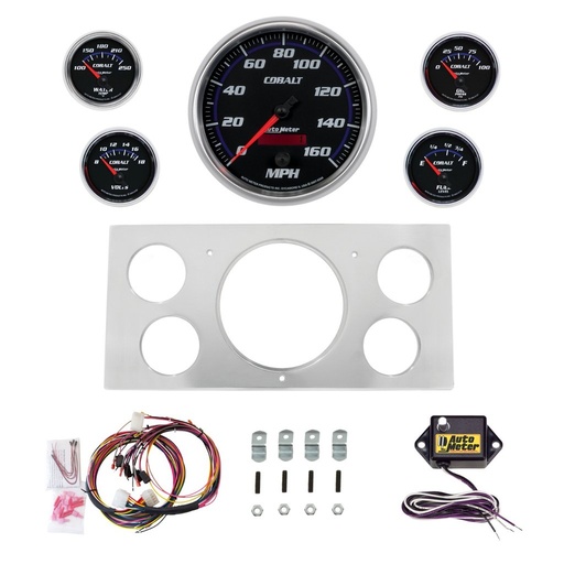 [ATM-2965-05] AutoMeter 5 GAUGE DIRECT-FIT DASH KIT, FORD TRUCK 73-79, COBALT