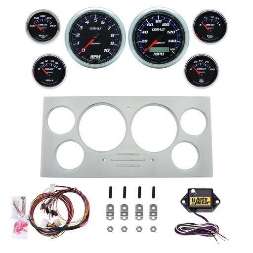 [ATM-2967-05] AutoMeter 6 GAUGE DIRECT-FIT DASH KIT, FORD TRUCK 73-79, COBALT