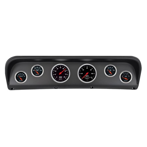 [ATM-2938-06] AutoMeter 6 GAUGE DIRECT-FIT DASH KIT, FORD F100 67-72, DESIGNER BLACK