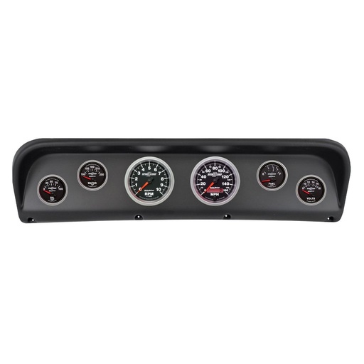 [ATM-2938-12] AutoMeter 6 GAUGE DIRECT-FIT DASH KIT, FORD F100 67-72, SPORT-COMP II
