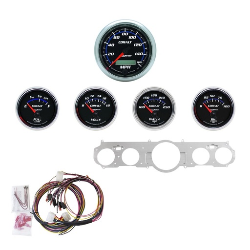 [ATM-7035-CB] AutoMeter 5 GAUGE DIRECT-FIT DASH KIT, MUSTANG 65-66, COBALT