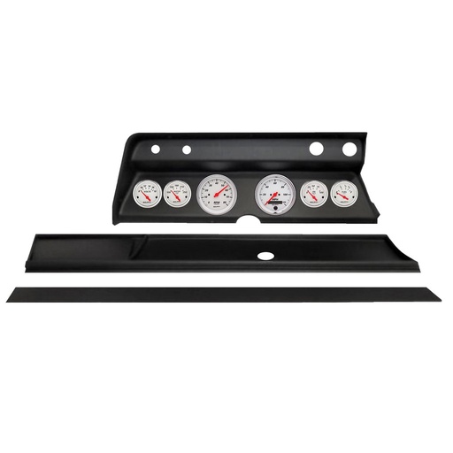 [ATM-2931-03] AutoMeter 6 GAUGE DIRECT-FIT DASH KIT, CHEVY CHEVELLE 66, ARCTIC WHITE