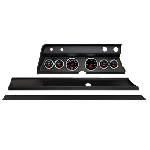[ATM-2932-06] AutoMeter 6 GAUGE DIRECT-FIT DASH KIT, CHEVY CHEVELLE 67, DESIGNER BLACK