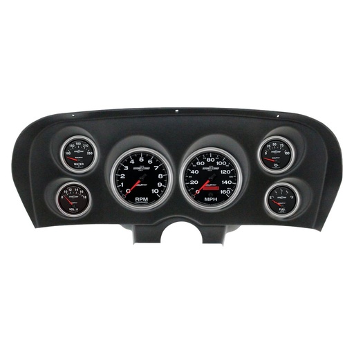 [ATM-2936-12] AutoMeter 6 GAUGE DIRECT-FIT DASH KIT, FORD MUSTANG 69-70, SPORT-COMP II