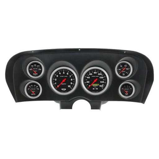[ATM-2936-11] AutoMeter 6 GAUGE DIRECT-FIT DASH KIT, FORD MUSTANG 69-70, SPORT-COMP