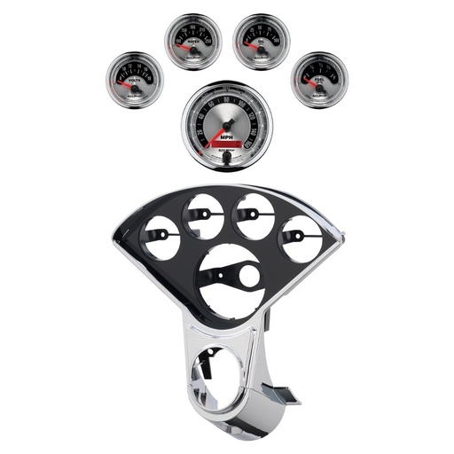 [ATM-2207-01] AutoMeter 5 GAUGE DIRECT-FIT DASH KIT, CHEVY 55-56, AMERICAN MUSCLE