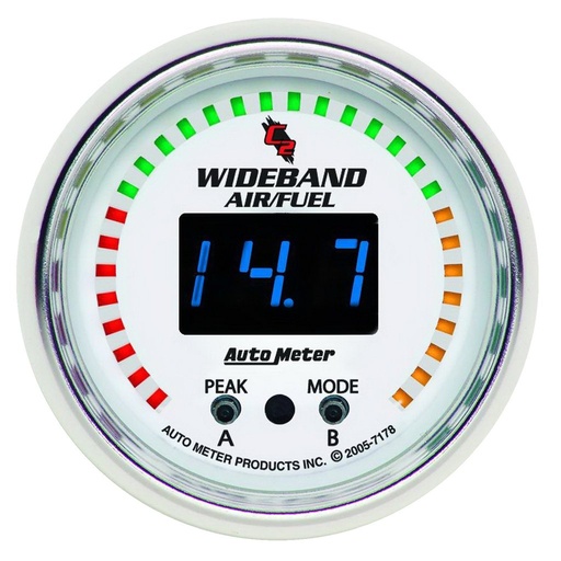 [ATM-7178] AutoMeter 2-1/16" WIDEBAND PRO AIR/FUEL RATIO, 6:1-20:1 AFR, C2
