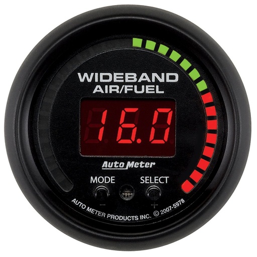 [ATM-5978] AutoMeter 2-1/16" WIDEBAND PRO AIR/FUEL RATIO, 6:1-20:1 AFR, ES