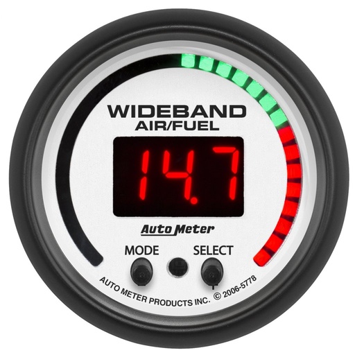 [ATM-5778] AutoMeter 2-1/16" WIDEBAND PRO AIR/FUEL RATIO, 6:1-20:1 AFR, PHANTOM