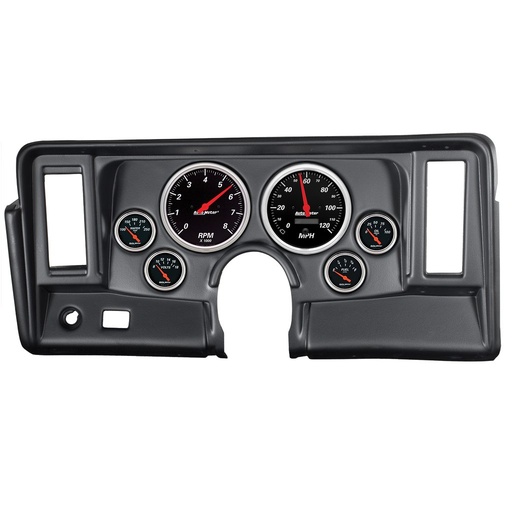 [ATM-7024-DB] AutoMeter 6 GAUGE DIRECT-FIT DASH KIT, NOVA 69-76, DESIGNER BLACK