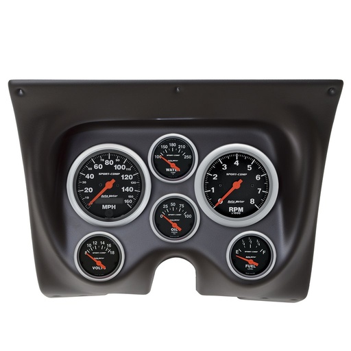 [ATM-7020-SC] AutoMeter 6 GAUGE DIRECT-FIT DASH KIT, CAMARO/FIREBIRD 67-68, SPORT-COMP