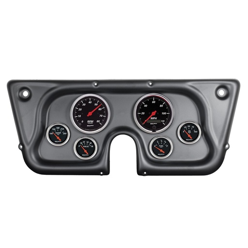 [ATM-7032-DB] AutoMeter 6 GAUGE DIRECT-FIT DASH KIT, CHEVY TRUCK C / K / K5 / SUBURBN 67-72, DESIGNER BLACK