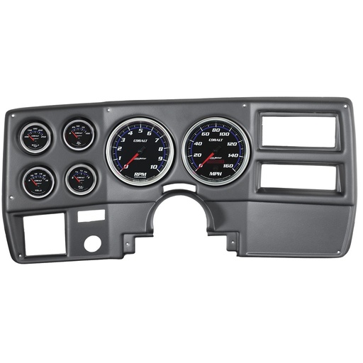 [ATM-7027-CB] AutoMeter 6 GAUGE DIRECT-FIT DASH KIT, CHEVY TRUCK / SUBURBAN 73-83, COBALT