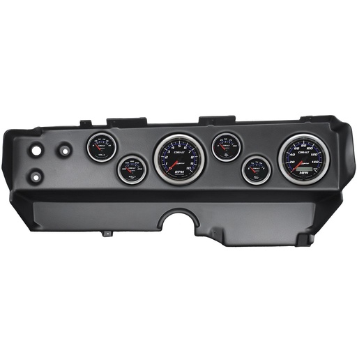 [ATM-7029-CB] AutoMeter 6 GAUGE DIRECT-FIT DASH KIT, E-BODY / CUDA / CHALLENGER 70-74, COBALT