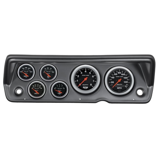 [ATM-7031-SC] AutoMeter 6 GAUGE DIRECT-FIT DASH KIT, A-BODY / DUSTER / DEMON / DART 70-76, SPORT-COMP