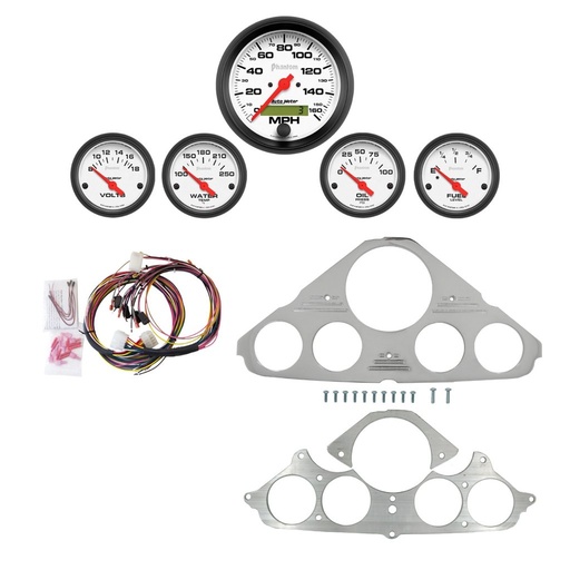 [ATM-2943-09] AutoMeter 5 GAUGE DIRECT-FIT DASH KIT, CHEVY TRUCK 55-59, PHANTOM