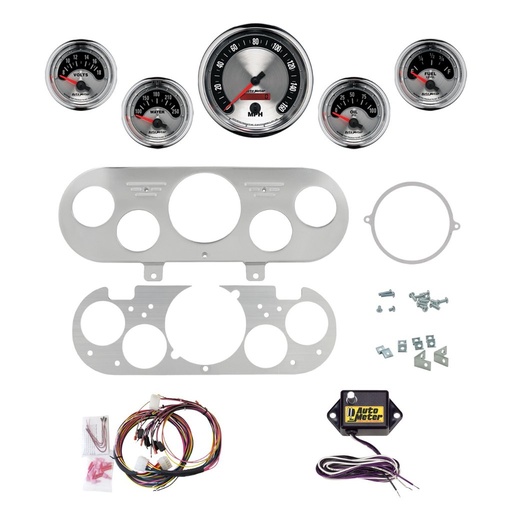 [ATM-2954-01] AutoMeter 5 GAUGE DIRECT-FIT DASH KIT, CHEVY NOVA 62-65, AMERICAN MUSCLE