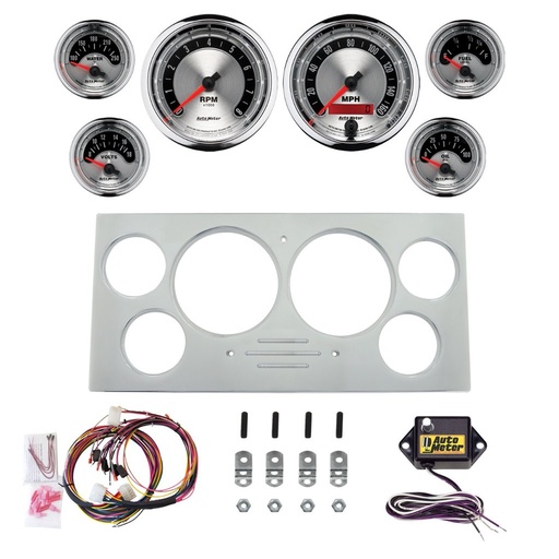 [ATM-2967-01] AutoMeter 6 GAUGE DIRECT-FIT DASH KIT, FORD TRUCK 73-79, AMERICAN MUSCLE