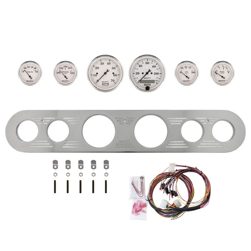 [ATM-2961-08] AutoMeter 6 GAUGE DIRECT-FIT DASH KIT, FORD TRUCK 67-72, OLD TYME WHITE