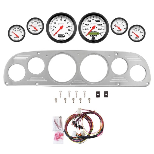 [ATM-2958-09] AutoMeter 6 GAUGE DIRECT-FIT DASH KIT, FORD TRUCK 57-60, PHANTOM