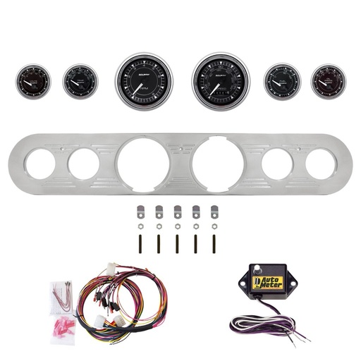 [ATM-2962-15] AutoMeter 6 GAUGE DIRECT-FIT DASH KIT, FORD TRUCK 67-72, CHRONO CHROME