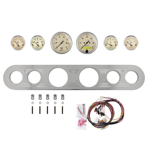 [ATM-2961-02] AutoMeter 6 GAUGE DIRECT-FIT DASH KIT, FORD TRUCK 67-72, ANTIQUE BEIGE