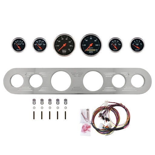 [ATM-2961-06] AutoMeter 6 GAUGE DIRECT-FIT DASH KIT, FORD TRUCK 67-72, DESIGNER BLACK