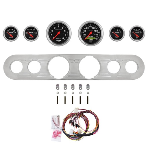 [ATM-2962-11] AutoMeter 6 GAUGE DIRECT-FIT DASH KIT, FORD TRUCK 67-72, SPORT-COMP