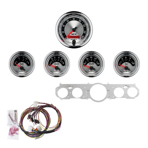 [ATM-7035-AM] AutoMeter 5 GAUGE DIRECT-FIT DASH KIT, MUSTANG 65-66, AMERICAN MUSCLE
