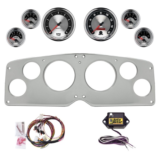 [ATM-2940-01] AutoMeter 6 GAUGE DIRECT-FIT DASH KIT, GMC TRUCK 54-55, AMERICAN MUSCLE