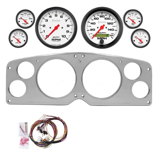 [ATM-2941-09] AutoMeter 6 GAUGE DIRECT-FIT DASH KIT, GMC TRUCK 1954-55, PHANTOM