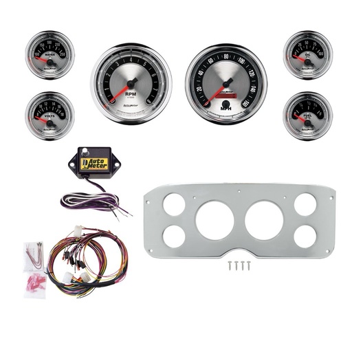 [ATM-2945-01] AutoMeter 6 GAUGE DIRECT-FIT DASH KIT, GMC TRUCK 55-59, AMERICAN MUSCLE