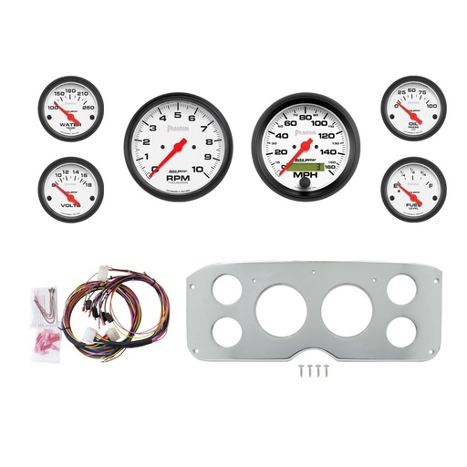 [ATM-2945-09] AutoMeter 6 GAUGE DIRECT-FIT DASH KIT, GMC TRUCK 55-59, PHANTOM