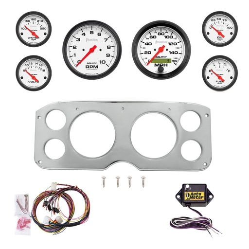 [ATM-2946-09] AutoMeter 6 GAUGE DIRECT-FIT DASH KIT, GMC TRUCK 1955-59, PHANTOM