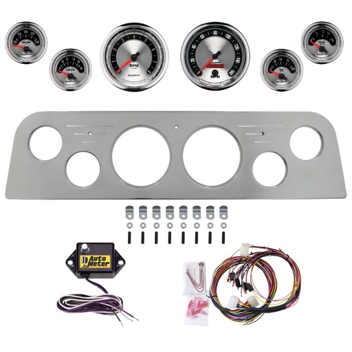 [ATM-2949-01] AutoMeter 6 GAUGE DIRECT-FIT DASH KIT, GMC TRUCK 60-61, AMERICAN MUSCLE